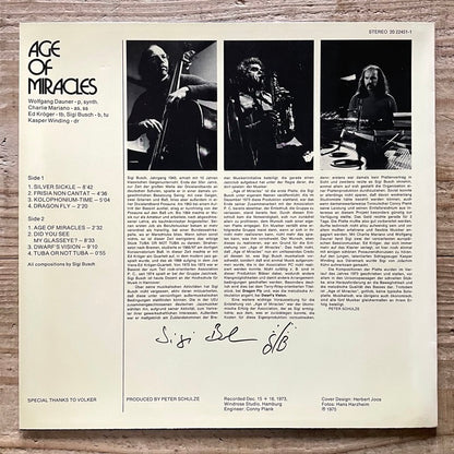 SIGI BUSCH / AGE OF MIRACLES - German MPS/BASF Original