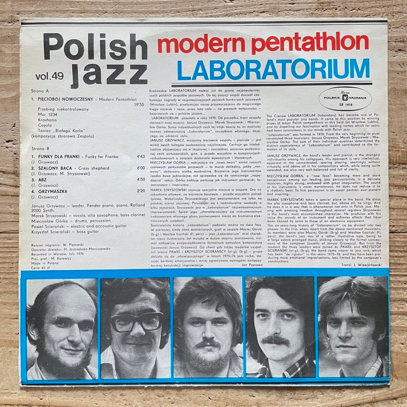 LABORATORIUM / MODERN PENTATHLON - Polish Muza Original