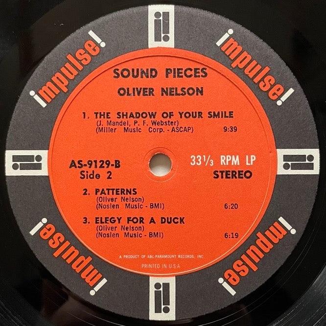 OLIVER NELSON / SOUND PIECES - US Impulse Original