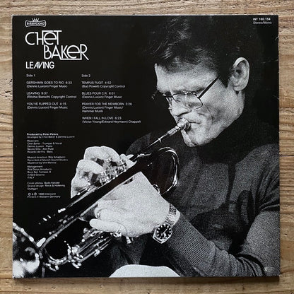 CHET BAKER / LEAVING - German Intercord Original