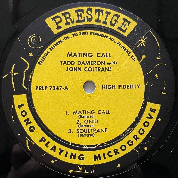 JOHN COLTRANE with TADD DAMERON / MATING CALL - US Prestige