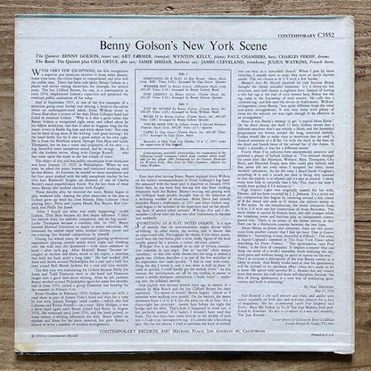 BENNY GOLSON / NEW YORK SCENE - US Contemporary original