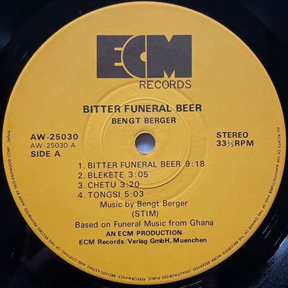 BENGT BERGER / BITTER FUNERAL BEER - Japan ECM