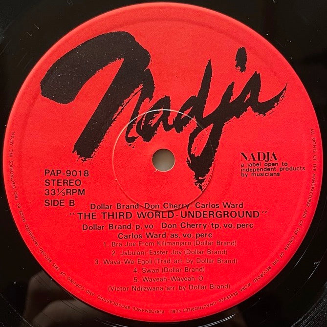 DOLLAR BRAND - DON CHERRY - CARLOS WARD / THE THIRD WORLD - UNDERGROUND - Japan Nadja Original