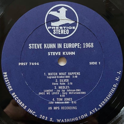 STEVE KUHN TRIO / IN EUROPE; 1968 - US Prestige