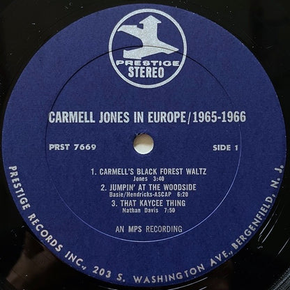 CARMELL JONES, NATHAN DAVIS / IN EUROPE; 1965-66 - US Prestige