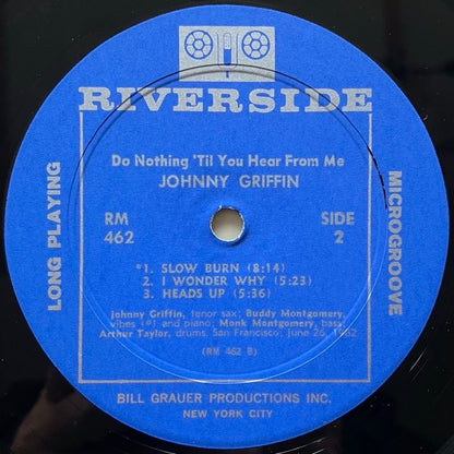 JOHNNY GRIFFIN / DO NOTHING 'TIL YOU HEAR FROM ME - US Riverside Original