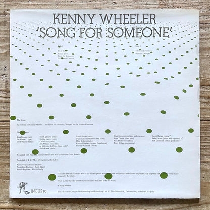 KENNY WHEELER / SONG FOR SOMEONE - UK Incus