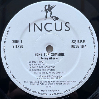 KENNY WHEELER / SONG FOR SOMEONE - UK Incus