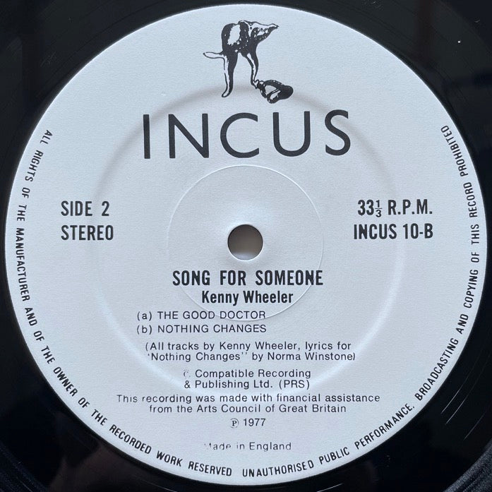 KENNY WHEELER / SONG FOR SOMEONE - UK Incus