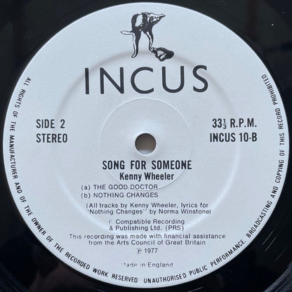 KENNY WHEELER / SONG FOR SOMEONE - UK Incus