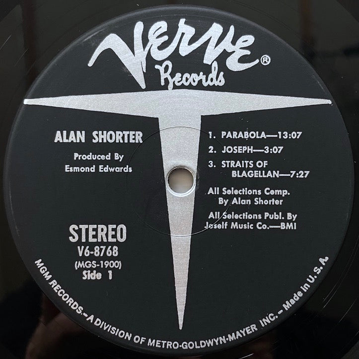 ALAN SHORTER / ORGASM - US Verve original