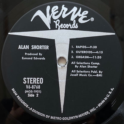 ALAN SHORTER / ORGASM - US Verve original