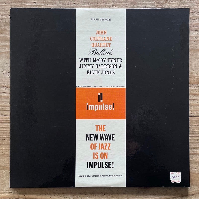 JOHN COLTRANE / BALLADS - US Impulse VAN GELDER EX