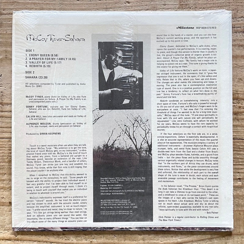 McCOY TYNER / SAHARA - US Milestone Original