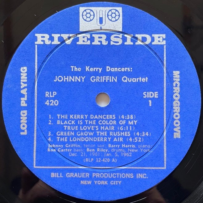 JOHNNY GRIFFIN QUARTET / KERRY DANCERS - US Riverside Original Rare DG!