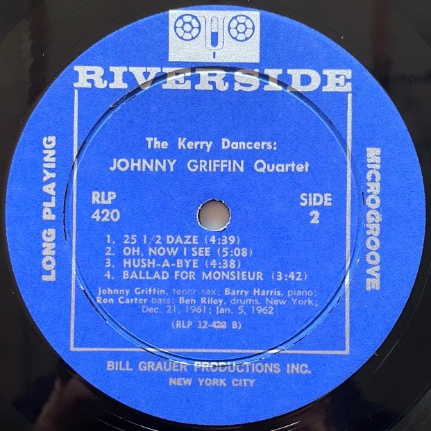 JOHNNY GRIFFIN QUARTET / KERRY DANCERS - US Riverside Original Rare DG!