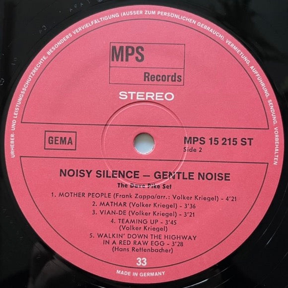 DAVE PIKE SET / NOISY SILENCE - GENTLE NOISE