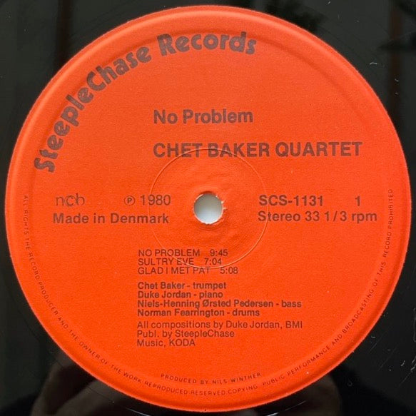 CHET BAKER QUARTET / NO PROBLEM