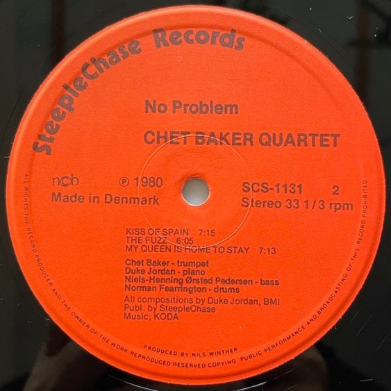 CHET BAKER QUARTET / NO PROBLEM