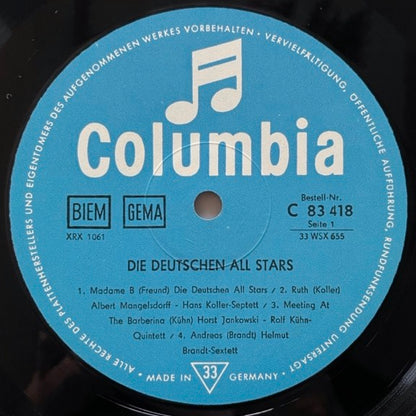 V.A.(JOKI FREUND, HANS KOLLER etc..) / DIE DEUTSCHEN ALL STARS