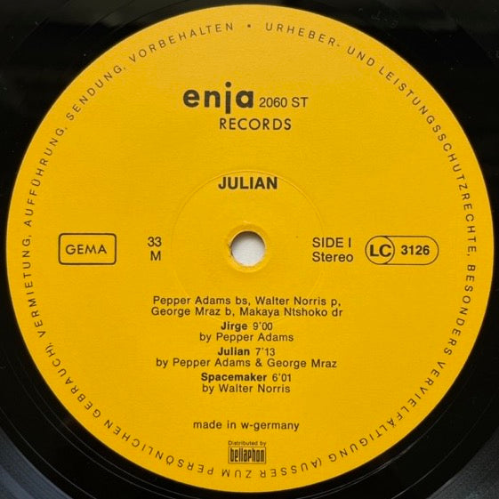 PEPPER ADAMS / JULIAN