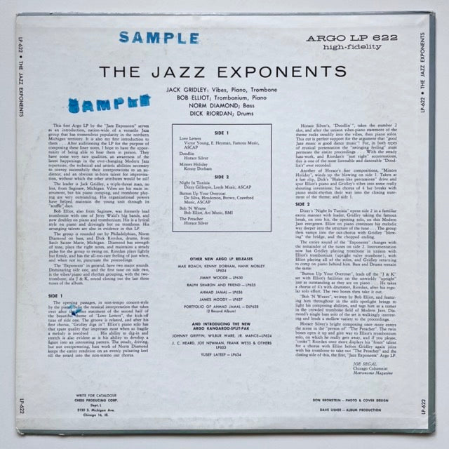 THE JAZZ EXPONENTS on ARGO