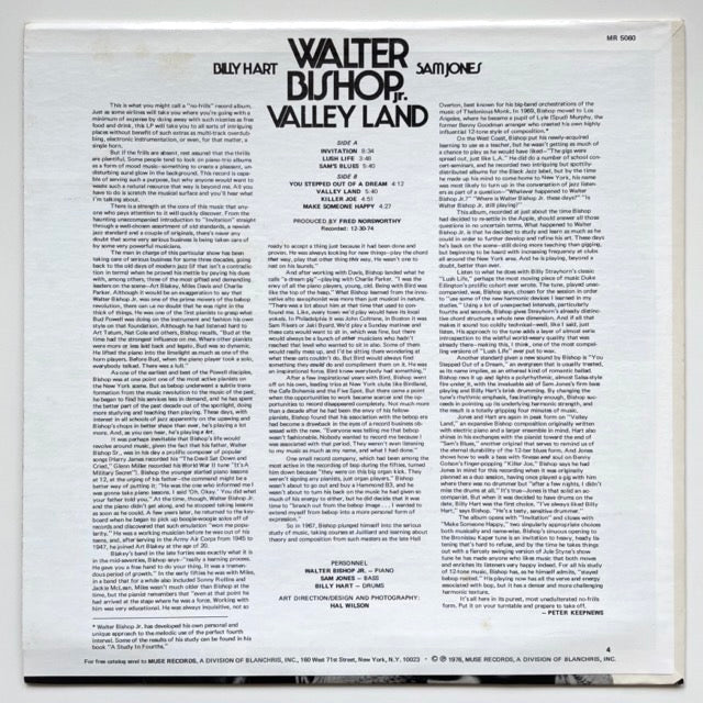 WALTER BISHOP JR. / VALLEY LAND