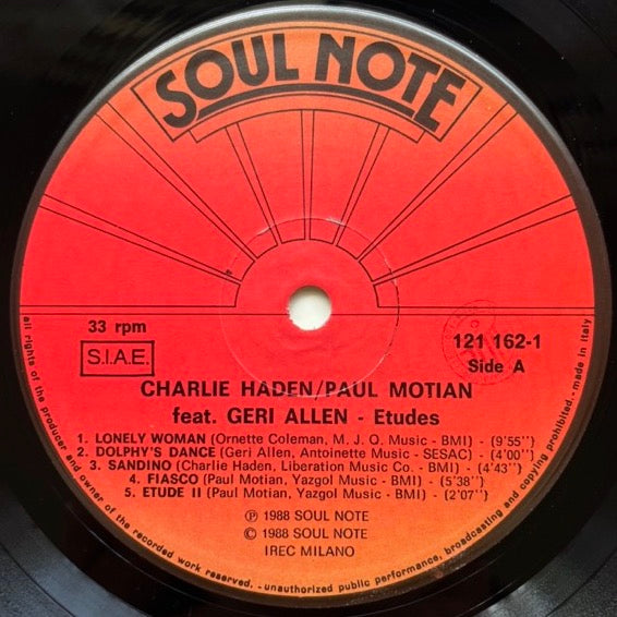 CHARLIE HADEN, PAUL MOTIAN feat. GERI ALLEN / ETUDES