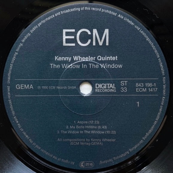 KENNY WHEELER QUINTET / THE WIDOW IN THE WINDOW