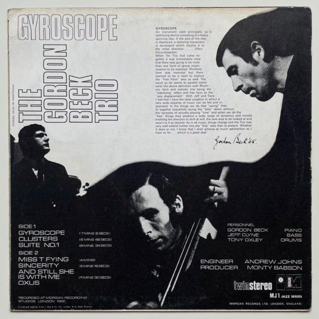 GORDON BECK TRIO / GYROSCOPE