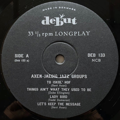 BENT AXEN - BENT JAEDIG / LET'S KEEP THE MESSAGE - Danish Debut Original