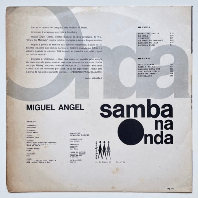 MIGUEL ANGEL / SAMBA NA ONDA