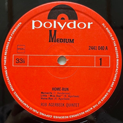 ROB AGERBEEK QUINTET / HOME RUN - Dutch Polydor Original