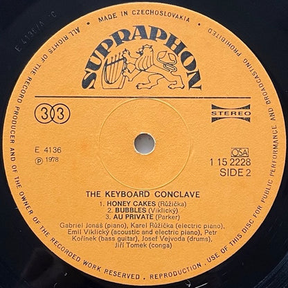THE KEYBOARD CONCLAVE - Czechoslovakia Supraphon