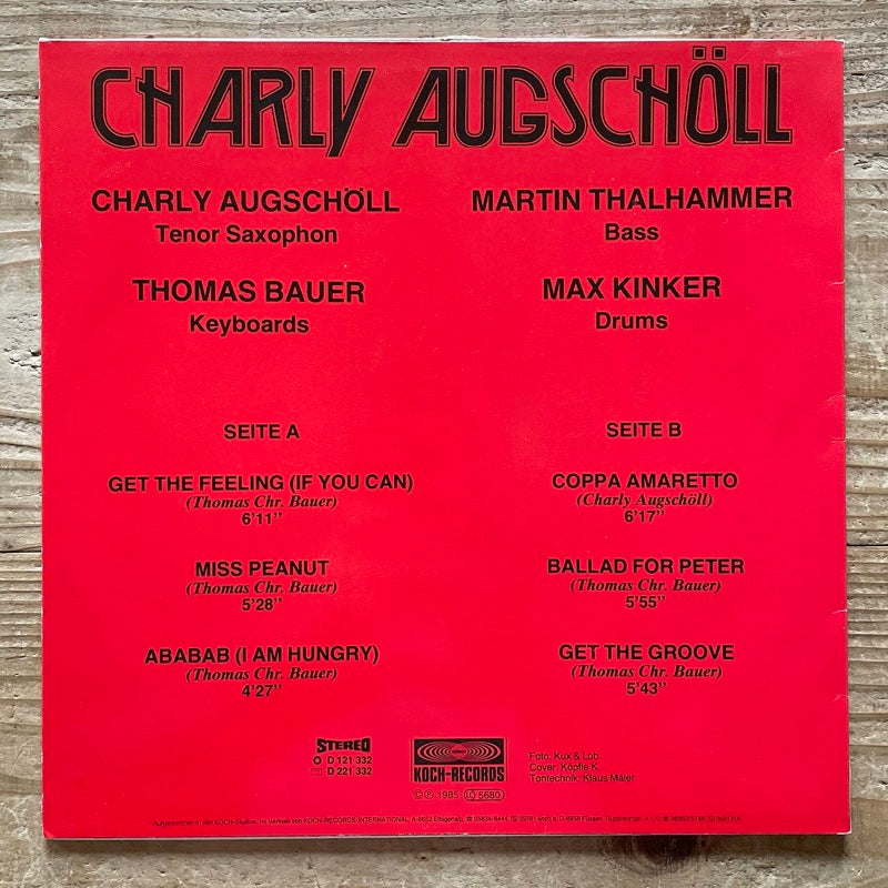 CHARLY AUGSCHOLL / GET THE GROOVE! - German Koch Original