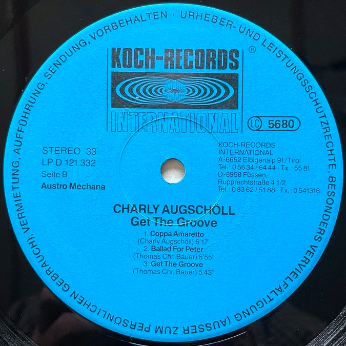 CHARLY AUGSCHOLL / GET THE GROOVE! - German Koch Original