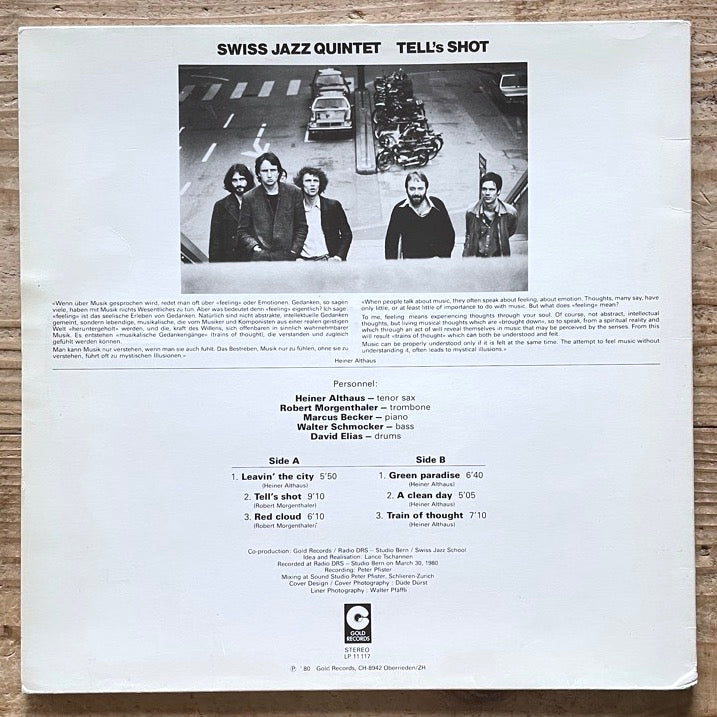 SWISS JAZZ QUINTET / TELL'S SHOT - Swiss Gold Original