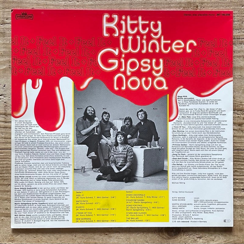 KITTY WINTER GIPSY NOVA / FEEL IT - German Intercord Original