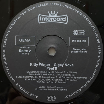 KITTY WINTER GIPSY NOVA / FEEL IT - German Intercord Original