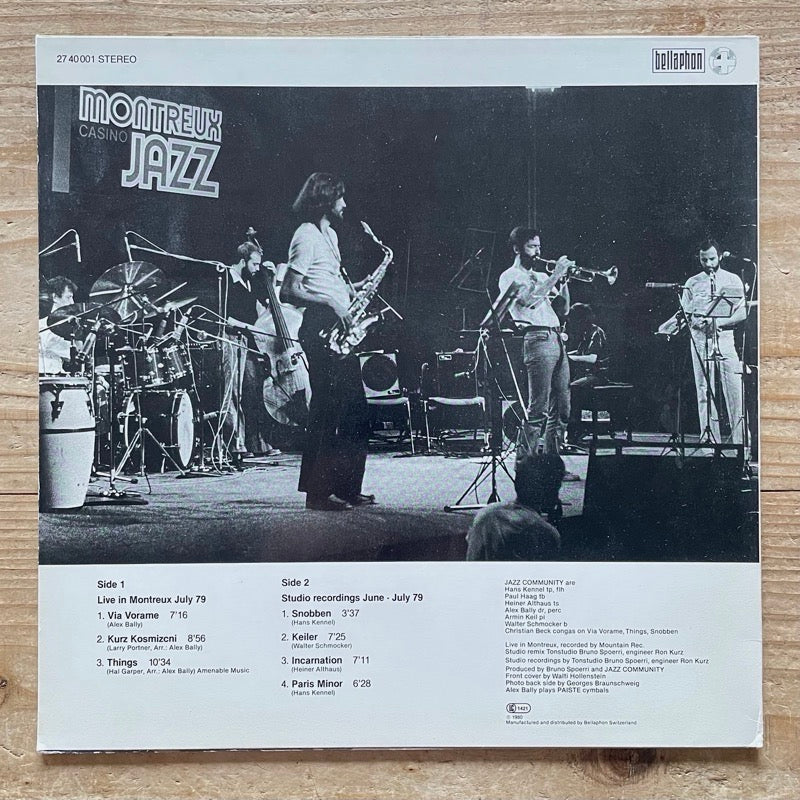 JAZZ COMMUNITY - Swiss Bellaphon Original