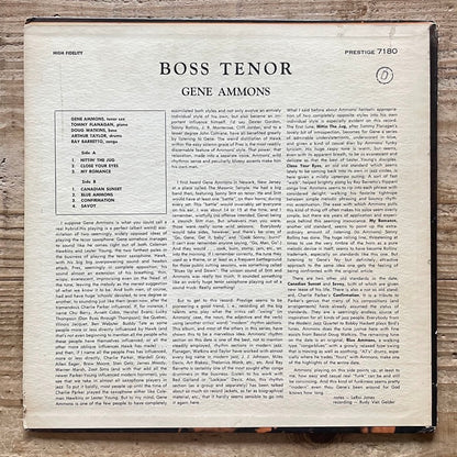 GENE AMMONS / BOSS TENOR - US Prestige Original