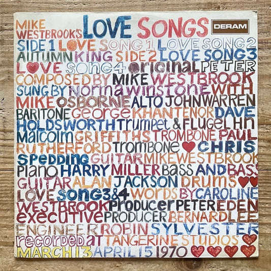 MIKE WESTBROOK CONCERT BAND / LOVE SONGS - UK Deram Original