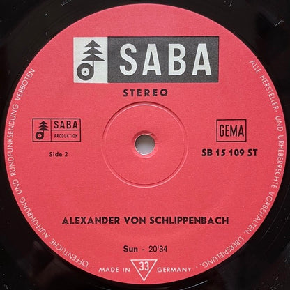 ALEXANDER VON SCHLIPPENBACH / GLOBE UNITY - German Saba original
