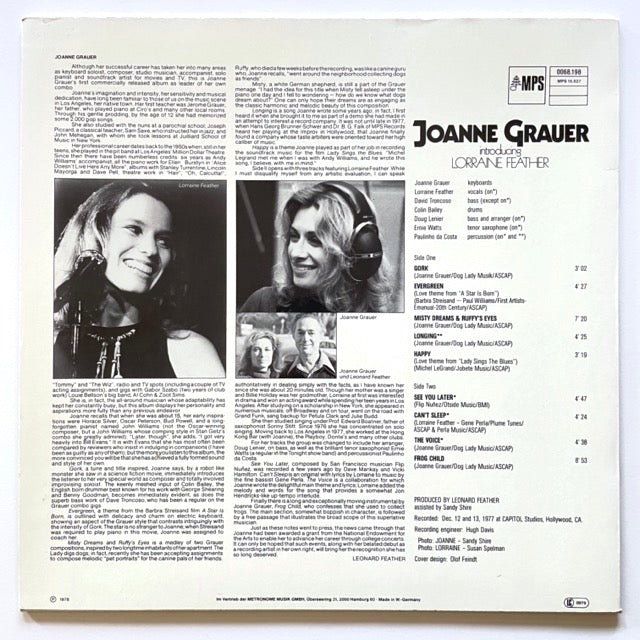 JOANNE GRAUER / INTRODUCING LORRAINE FEATHER