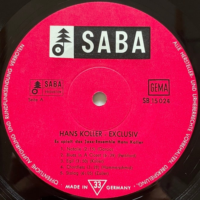 HANS KOLLER / EXCLUSIV - German SABA mono original