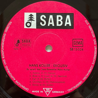 HANS KOLLER / EXCLUSIV - German SABA mono original