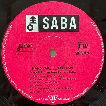 HANS KOLLER / EXCLUSIV - German SABA mono original