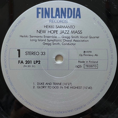 HEIKKI SARMANTO / NEW HOPE JAZZ MASS (2LP) - Finnish Finlandia Original