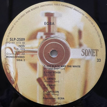 EGBA (1974) - Swedish Sonet Original